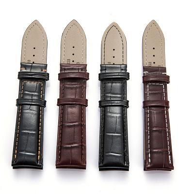 China Breathable Genuine Leather Watch Strap Replacement Premium Imported Watch Band Accessories for Men and Women for sale