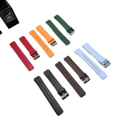 China Breathable Genuine Leather Watch Band For Huawei B7 B6 B5 B3 Smart Bracelet Watch Strap for sale