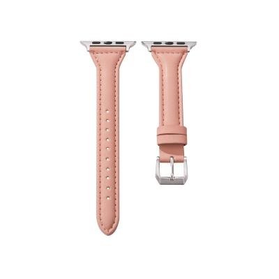 China Breathable Replacement Watch Band For Women Genuine Leather Strap For Iwatch Wholesale for sale