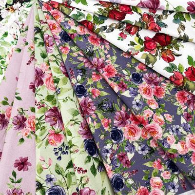 China Large Anti-Static Manufacturer Cotton Woven Fabric Poplin Wholesale Digital Printing Cotton Fabric 45