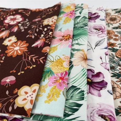 China Beautiful Cotton 100 Cotton Anti-static Yellow Floral Organic Poplin Fabric Simple Poplin Fabric For Cloth for sale