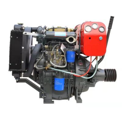 China hot sale Water-cooled 4 stroke vertical 28kw 38hp small two cylinder diesel engine for sale