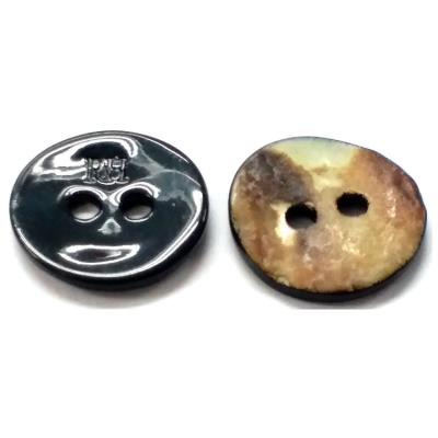 China Sustainable Customized large batch of double hole sewing clothes buttons stainless steel push buttons with logo for sale