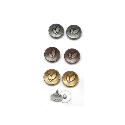 China Nickel-Free Factory customized logo Antique popular round metal rivets for clothing for sale