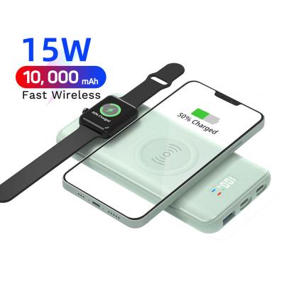 China Newest Product Power Bank Function Power Bank Multi Innovative Portable Watch Magnetic Wireless Charger Cell Phone Wireless Battery Charger For Apple Watch for sale