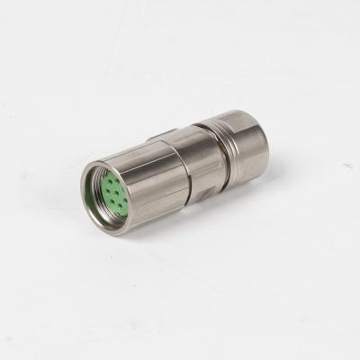 China M23 Power Signal Socket Straight Connector 4 6 7 9 12 16 17 19pin Ip67 M23 17pin Male Female Connector for sale