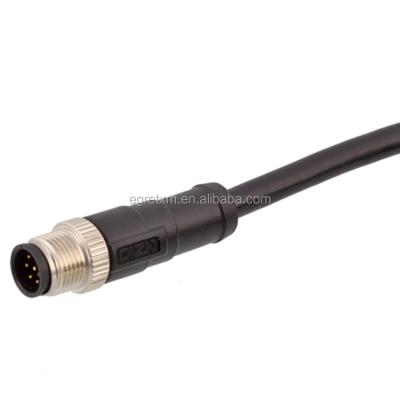 China Power M12 12 Pin Ethernet 2 Pin Waterproof Cable Connector for sale