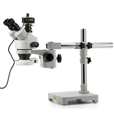 China PCB Microscopio 3.5X-90X Microscopio Stereo Zoom Microscope HD Trinocular Stereo Microscope Industry Hospital Research CE CE for sale