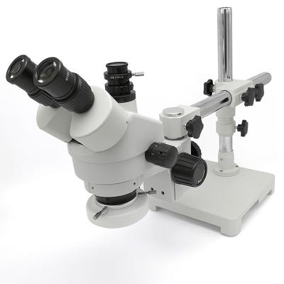 China SWIFT 3.5X-90X Zoom Magnification Stereo Electronics Microscope 56 Simul-focal Zoom Microscope LED Ring Light Trinocular Microscope for sale