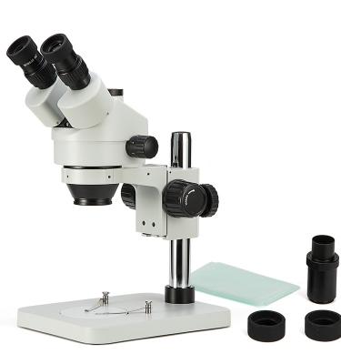 China Wholesale High Quality SWIFT Trinocular 0.5X, 2X Auxiliary Objectives PCB Stereo Binocular Microscope With Single Stand for sale