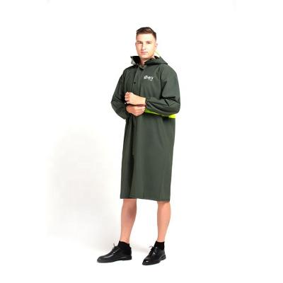 China Outdoor Hiking Travel Long Poncho Raincoat Fashionable Foldable Adult Reusable Single Rainwear Raincoat for sale