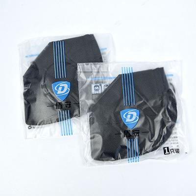 China Wholesale High Quality Disposable Folding Ear Loop Black Face Protector With Breath Valve for sale