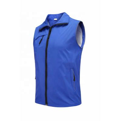 China Breathable Custom Made Unisex Outdoor Vest Vest With Pocket Mens Softshell Sleeveless Cheap Vest for sale