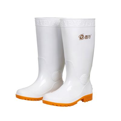 China Fashion Trend High Quality Safety PVC White Cheap Rain Boots Waterproof Work Shoes Mens Boots for sale