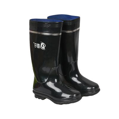 China Wholesale White PVC Rain Boots Sweat-absorbent High Boots Construction Site Industry Safety High Boots for sale