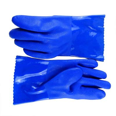 China Rubber Safety Work Glove Chemical Oil Resistant Rubber Work Protective Gloves For Chemical Industrial for sale