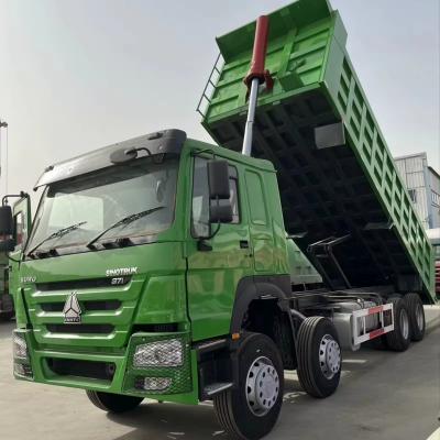 China Safty Sinotruk 12 Wheeler Hydraulic 40 50 60 Ton 375hp HOWO 8x4 Tipper Truck for Sale best quality for sale