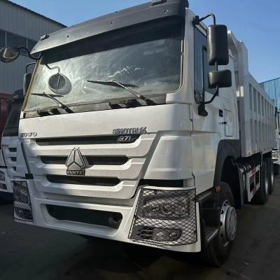 China Construction Industry SINOTRUK HOWO 6*4 ten tires white high quality dump truck for sale