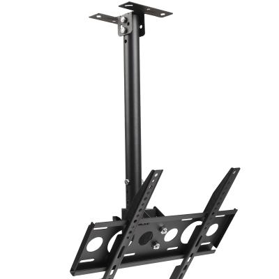 China Modern Cold Rolled Steel TV/Monitor Ceiling Mount Roof Mount Bracket Height Rotate Height Adjustable Swivel LCD LED Screen Swivel Steel Display Rack for sale