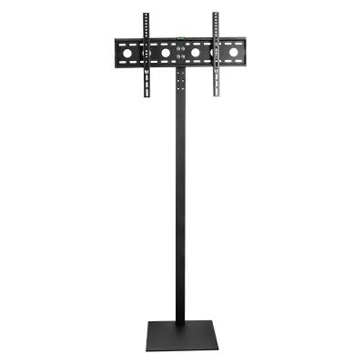 China Durable 32-65inch TV Stands Desk Floor Table Led LCD Monitor Screen Mount Bracket Height Adjustable Display Metal Modern Steel Sliding for sale