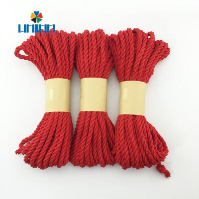 China Wholesale Spun Polyester 6mm Twisted Cotton Rope Adult Japanese Bondage For SM Game for sale