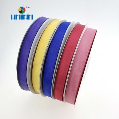 China Solid Color Distributor Wholesales Organza Ribbon For Gift Wrapping Decoration for sale