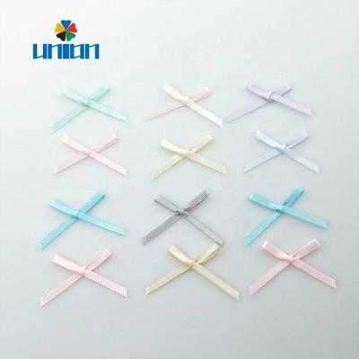 China Fast Delivery Various Color Choice Mini Satin Ribbon Bow For Underwear for sale