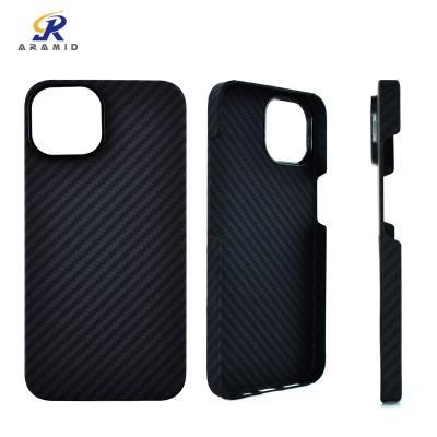 China New Arrival Kevlar Phone Case For iPhone 14 Series, Carbon Fiber Mobile Case for sale