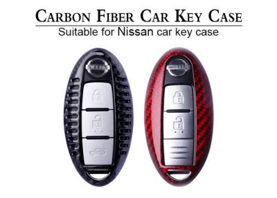 China Direct Button Carbon Fiber Car Key Case for sale