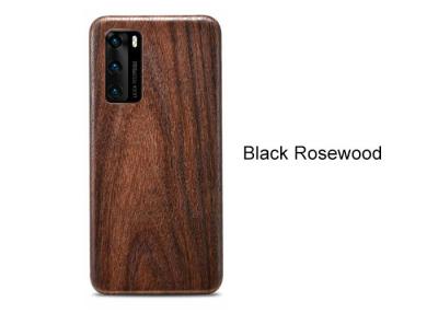 Cina Cassa di legno incisa resistente del telefono del graffio naturale per Huawei P40 in vendita