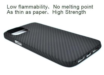 China Anti prova Matte Aramid Fiber Phone Case do risco da impressão digital para o iPhone 12 à venda