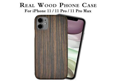 Cina L'anti iPhone 11 delle impronte digitali ha inciso Ebony Wood Phone Case in vendita