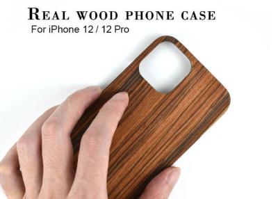 Cina cassa di legno reale resistente del telefono della sporcizia protettiva dell'iPhone 12 in vendita