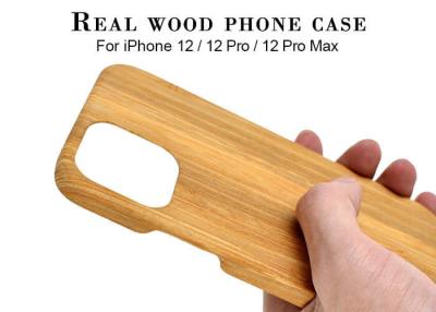 Cina Cassa di legno incisa resistente del telefono della sporcizia per l'iPhone 12 in vendita