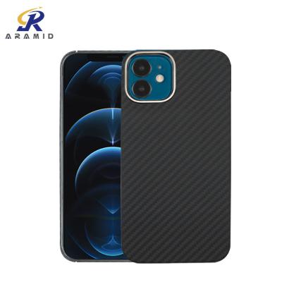 China Scratch Proof 3K Matte Aramid Fiber iPhone 12 Mini Case for sale