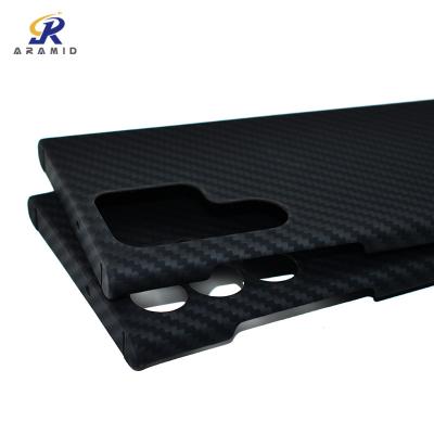 China caja ultra fina del teléfono de Kevlar de la fibra de Matte Samsung S22 Aramid del grueso de 0.65m m en venta