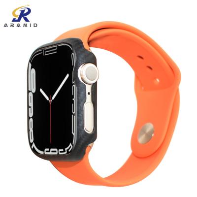 China 45mm Matte Finish Aramid Fiber iWatch Series 7 Case for sale