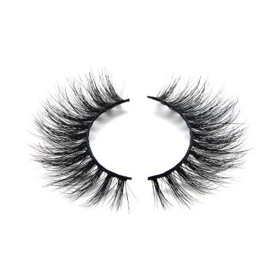 China New Natural Soft Styles Short Mink Lashes 25mm Lashes Fluffy Tapered Volume for sale