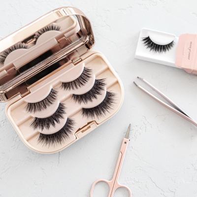 China 25-30 Times Customized Private Label 3d Mink 25mm False Lashes Handmade Tapered False Eyelashes Strip Full Lashes Boxes for sale