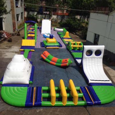 China Huge above the ground pool slide waterslide with inflatable pool water city big water slide competition amusement park game lane. for sale