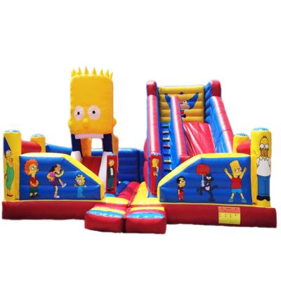 China PVC Bouncer Castle Inflatable Trampoline Inflatable Jumping Bounce House Commercial Move Big Bounce House for sale