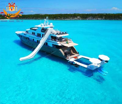 China Ocean Kayak Carrier Customized High Quality Inflatable Yacht Slide Vends Movable Floating Deck Pool. for sale