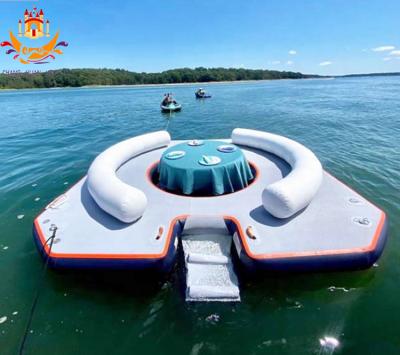 China Floating Water Entertainment Customized High Quality Inflatable Yacht Slide Water Slide For Sale In Floating Pool. yacht floating platform for sale