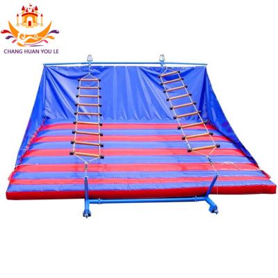 China Hot Sale PVC Inflatable Wall Game Tornado Inflatable Climbing Ladders For Adults Inflatable Jacob's Ladder For Challenge for sale