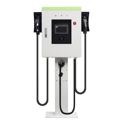 China Indoor / Outdoor Wall Mounted 30kW DC Charging Post For Electric Vehicles DC&AC Wall Mounted Multi-Charger Station for sale