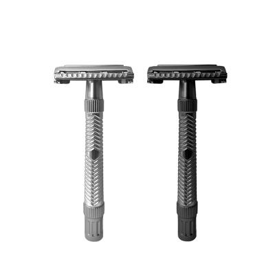 China Factory Price Twin Blade Butterfly Style Hygiene Pivoting Safety Razor for sale