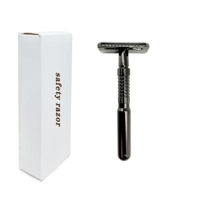 China Twin Blade Fast Delivery Stainless Steel Zinc Alloy Underarm Shaving Safety Razor for sale