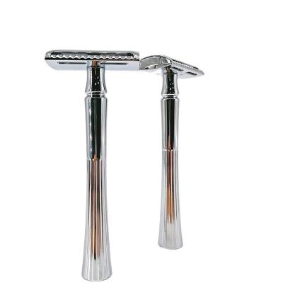 China Overseas sales of twin blade shaving razor head double edge men's safety razors for sale