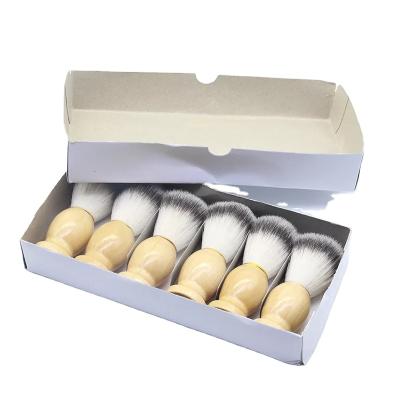 China Wood Skin-Friendly Super Smooth Shave Brushes Personalized Nylon Hair Brush Nylon Brushes for sale