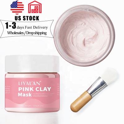 China Bestselling Custom Private Label Detox Moisturizer Facial Cleansing Moisturizer Whitening Australian Natural Vegan Kaolin Rose Pink Clay Face Mud Mask for sale